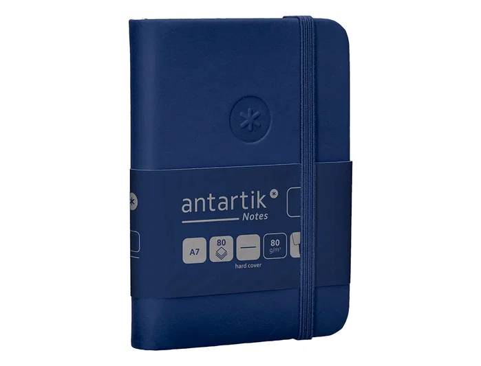 Antartik Cuaderno A7 Tapa Dura Hojas Lisas Azul Marino 80 Hojas 80 gr FSC