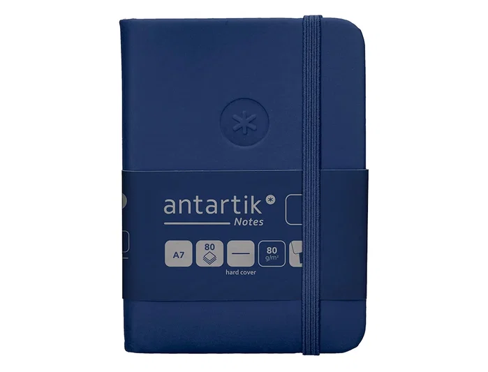 Antartik Cuaderno A7 Tapa Dura Hojas Lisas Azul Marino 80 Hojas 80 gr FSC