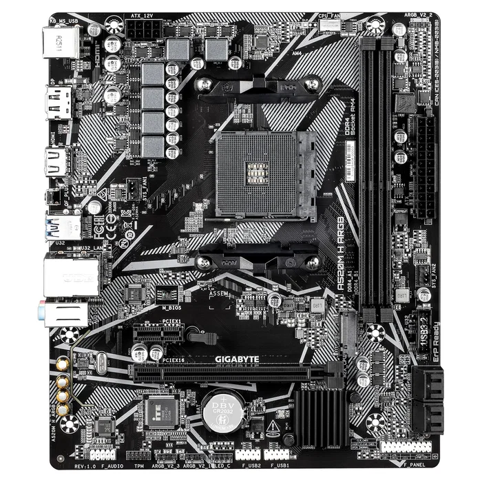 GIGABYTE A520M H ARGB Micro ATX GIGABYTE A520M H ARGB Micro ATX
