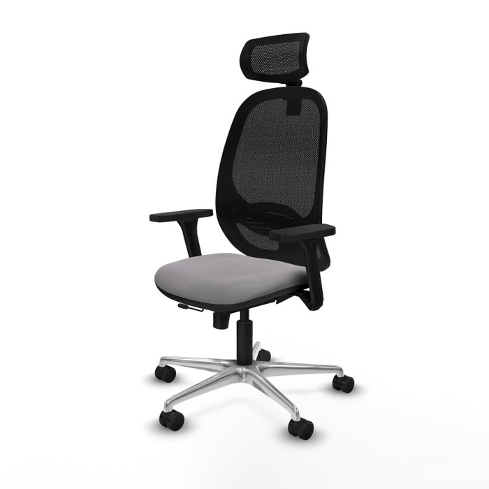 PIQUERAS Y CRESPO Silla de oficina Cilanco con mecanismo Sincro/Traslack Gris y Negro PIQUERAS Y CRESPO Silla de oficina Cilanco con mecanismo Sincro/Traslack Gris y Negro