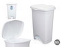 Arte Regal Papelera Pedal Plástico Blanco 50L 43x64x33cm (Set de 3)