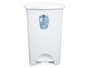 Arte Regal Papelera Pedal Plástico Blanco 50L 43x64x33cm (Set de 3)