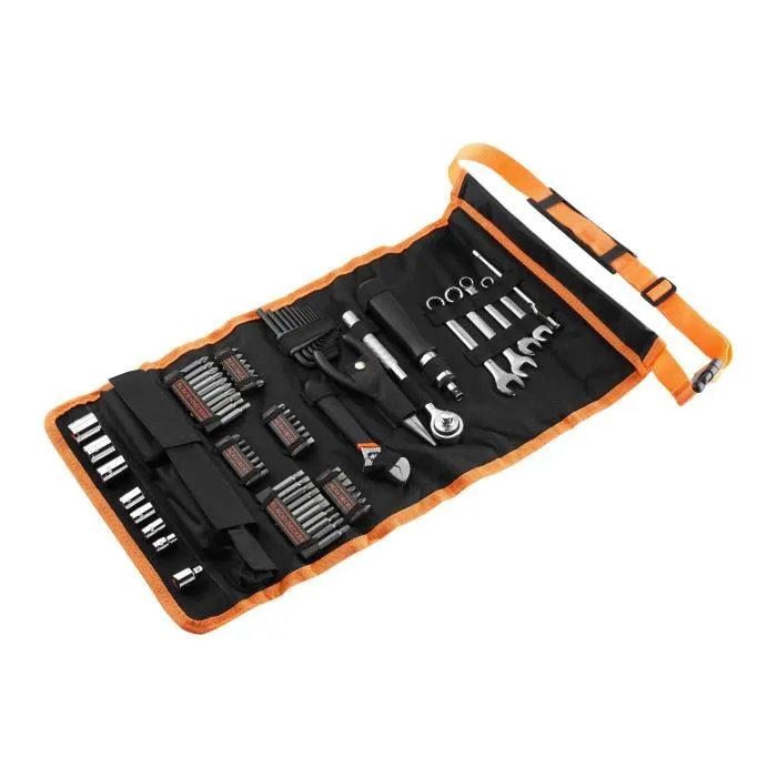 Black & Decker Bolsa enrollable con 76 accesorios para mecánica de automóviles