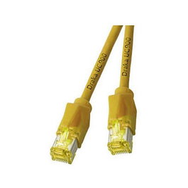 EFB Elektronik Patchkabel RJ45 Cat.6A S/FTP LSZH 1,5m Amarillo