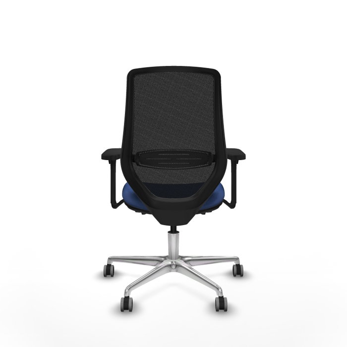 PIQUERAS Y CRESPO Silla de oficina Mardos con mecanismo Sincro/Traslack, Azul marino y Negro