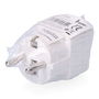 F-Line Clavija de transformación con obturador de seguridad, entrada todo tipo de clavijas, salida Schuko 4,8 mm