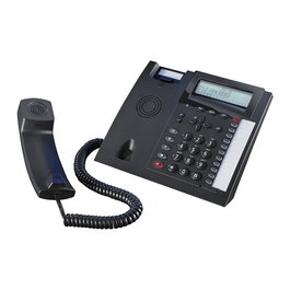 AGFEO Teléfono Analógico T 18 Negro, Altavoz, Agenda 99 Entradas