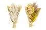 DKD Home Decor Ramo de Flores Secas Surtido de 2 Colores Beige y Amarillo