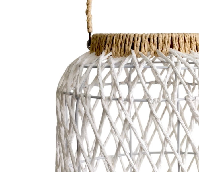 DKD Home Decor Set de 3 Portavelas en Blanco