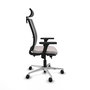 PIQUERAS Y CRESPO Silla de oficina Haches con mecanismo Sincro/Traslack Blanco y Gris