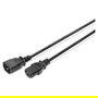 Digitus Alargador de Cable de Red IEC C14 a IEC C13, 1.8m, H05VV-F3G, 250V/10A, para Servidores y Equipos de Red