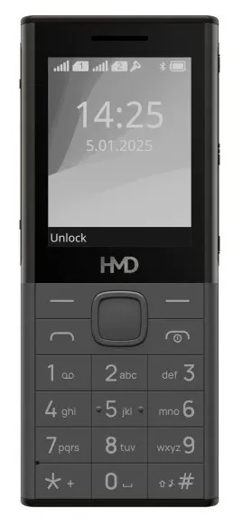 HMD 150 Music (TA-1703) Teléfono Móvil con Teclado Candybar Dual SIM Gris