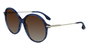 Victoria Beckham VB632S-419 Gafas de sol azul con cristal marrón degradado