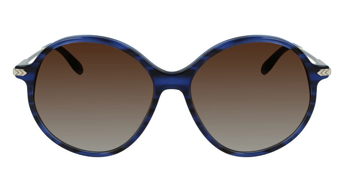 Victoria Beckham VB632S-419 Gafas de sol azul con cristal marrón degradado