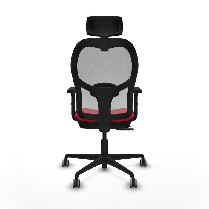 PIQUERAS Y CRESPO Silla de oficina Jorquera con mecanismo Sincro/Traslack Rojo/Gris