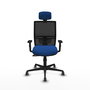 PIQUERAS Y CRESPO Silla de oficina Yunquera con mecanismo Sincro, Azul y Negro