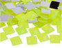 Innspiro Gemas Acrílicas Cuadradas Amarillo Fluor 16x16mm 500u.