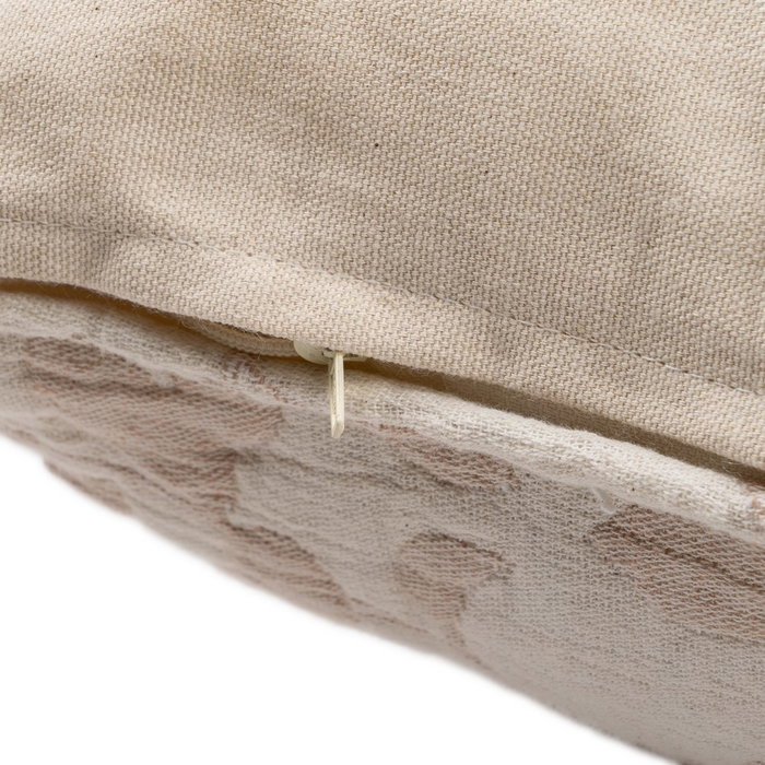 Cojín Crema Algodón Decoración 45 X 45 cm (Set de 2)