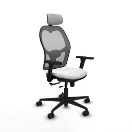 PIQUERAS Y CRESPO Silla de oficina Jorquera Sincro/Traslack Blanco y Gris