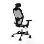 PIQUERAS Y CRESPO Silla de oficina Jorquera Sincro/Traslack Blanco y Gris