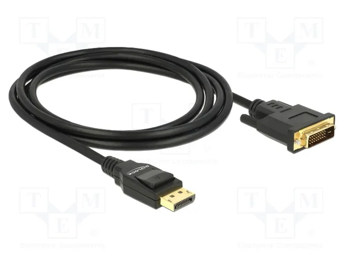 DeLOCK 85313 Cable Adaptador DisplayPort a DVI-D 2m Negro DeLOCK 85313 Cable Adaptador DisplayPort a DVI-D 2m Negro