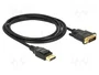 DeLOCK 85313 Cable Adaptador DisplayPort a DVI-D 2m Negro