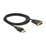 DeLOCK 85313 Cable Adaptador DisplayPort a DVI-D 2m Negro