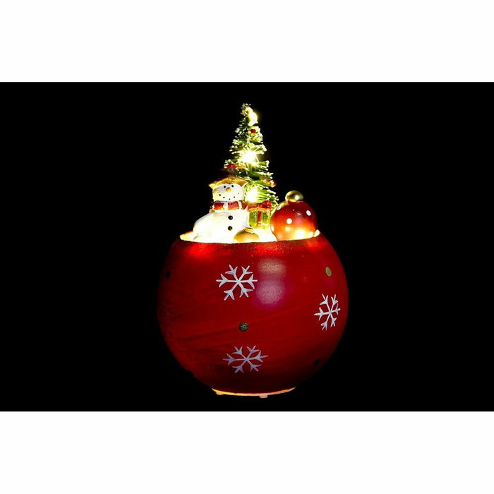 DKD Home Decor Figura LED MDF Muñeco de Nieve Surtido de 3 unidades