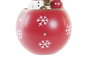 DKD Home Decor Figura Navidad Muñeco de Nieve Rojo Rosa Dorado 8 x 11 x 8 cm (3 Unidades)