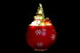 DKD Home Decor Figura Navidad Muñeco de Nieve Rojo Rosa Dorado 8 x 11 x 8 cm (3 Unidades)