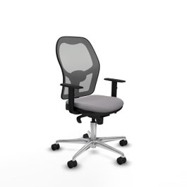 PIQUERAS Y CRESPO Silla de oficina Jorquera Gris con Símilpiel