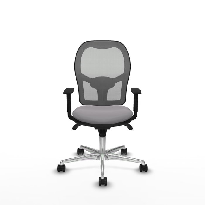 PIQUERAS Y CRESPO Silla de oficina Jorquera Gris con Símilpiel