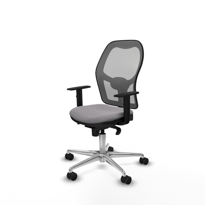 PIQUERAS Y CRESPO Silla de oficina Jorquera Gris con Símilpiel