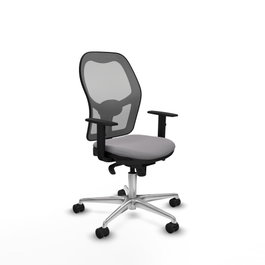 PIQUERAS Y CRESPO Silla de oficina Jorquera Gris con Símilpiel