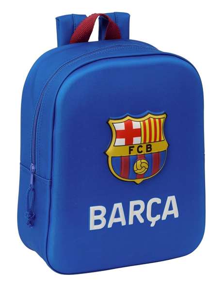 Safta Mochila Guardería 3D Bolsillo Red F.C. Barcelona 22x27x10 cm