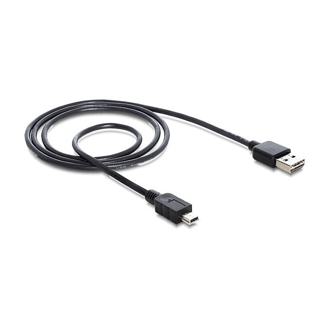 DeLOCK Cable USB 2.0 Tipo-A a Mini-USB 1 m Negro
