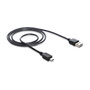 DeLOCK Cable USB 2.0 Tipo-A a Mini-USB 1 m Negro