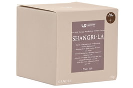 DKD Home Decor Vela Ambar 8x8x8 cm (4 Unidades) Aroma Shangri-La 30h