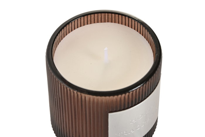 DKD Home Decor Vela Ambar 8x8x8 cm (4 Unidades) Aroma Shangri-La 30h