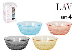 LAV Set 4 Cuencos Alinda 12.5 cm - 345 cc (6 Cajas)