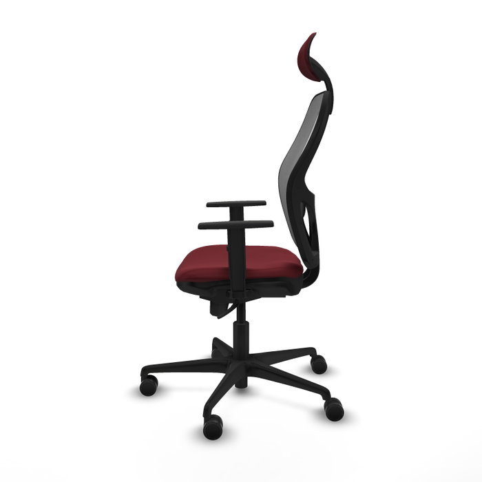 PIQUERAS Y CRESPO Silla de oficina Jorquera Granate y Gris PIQUERAS Y CRESPO Silla de oficina Jorquera Granate y Gris