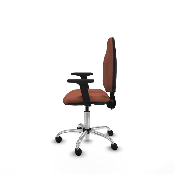 PIQUERAS Y CRESPO Silla de oficina Algarra Marrón con brazos 2D PIQUERAS Y CRESPO Silla de oficina Algarra Marrón con brazos 2D