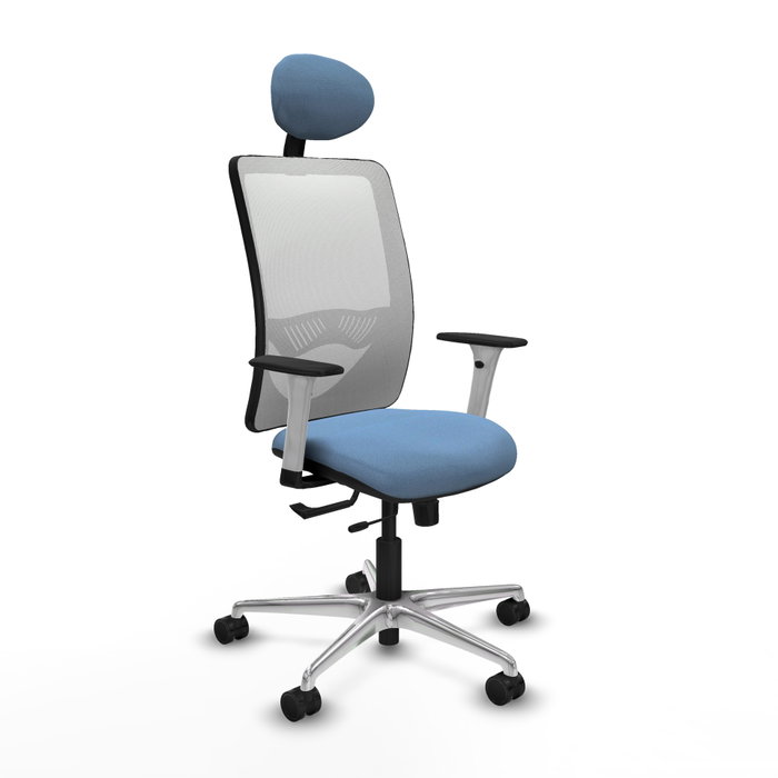 PIQUERAS Y CRESPO Silla de oficina Zulema Azul cielo y Blanco PIQUERAS Y CRESPO Silla de oficina Zulema Azul cielo y Blanco