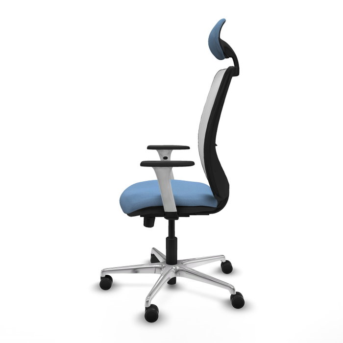 PIQUERAS Y CRESPO Silla de oficina Zulema Azul cielo y Blanco PIQUERAS Y CRESPO Silla de oficina Zulema Azul cielo y Blanco
