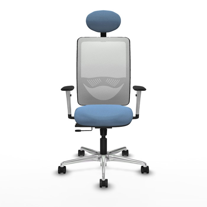 PIQUERAS Y CRESPO Silla de oficina Zulema Azul cielo y Blanco PIQUERAS Y CRESPO Silla de oficina Zulema Azul cielo y Blanco