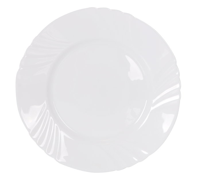 La Mediterranea Plato Llano Everett Opal 25,5 cm - Vajilla, Plato Plano para Mesa (36 Unidades)
