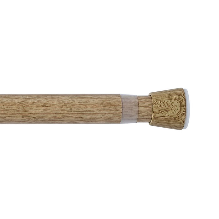 Cintacor Barra de Cortina Extensible a Presión sin Taladro, Color Imitación Madera, Ø2.8-2.5 x 50-80 cm, Carga Máx. 4.8 kg, para Cortinas y Armarios Cintacor Barra de Cortina Extensible a Presión sin Taladro, Color Imitación Madera, Ø2.8-2.5 x 50-80 cm, Carga Máx. 4.8 kg, para Cortinas y Armarios