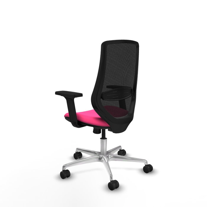 PIQUERAS Y CRESPO Silla de oficina Mardos con mecanismo Sincro, Rosa y Negro PIQUERAS Y CRESPO Silla de oficina Mardos con mecanismo Sincro, Rosa y Negro