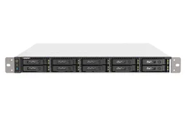 QNAP TS-h1090FU NAS Bastidor 1U AMD EPYC 7232P 64GB DDR4 QuTS hero Negro Gris