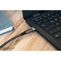 GoodConnections USB-AD203 Adaptador USB-A 2.0 a USB-C Macho Hembra Gris, Aluminio